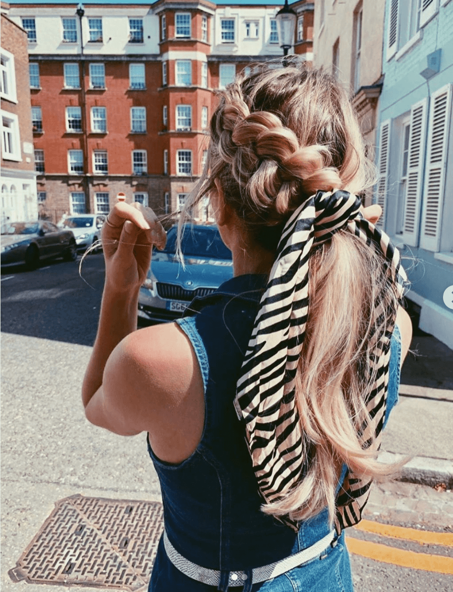 20 Beautiful Hair Scarf Styles 10