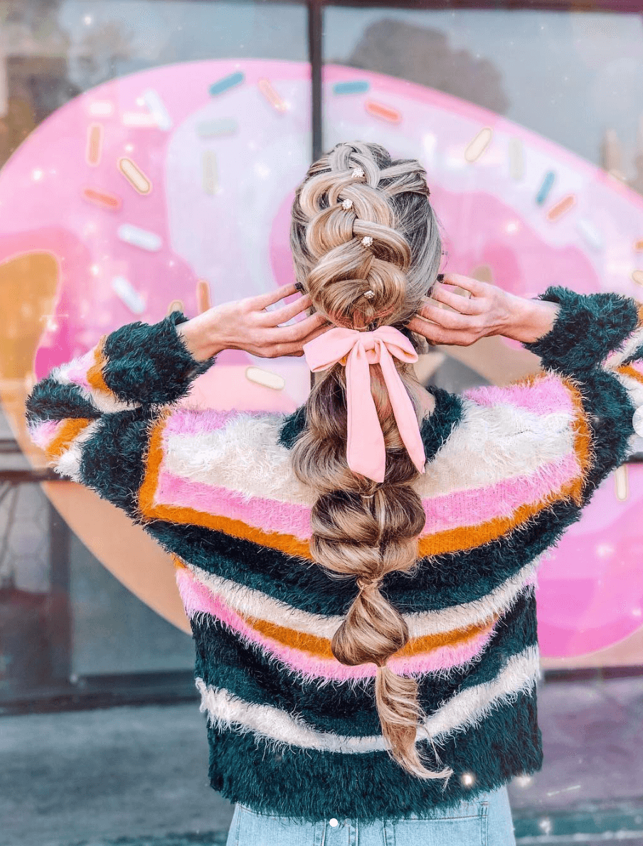 20 Beautiful Hair Scarf Styles 7 ponytail hair scarf styles