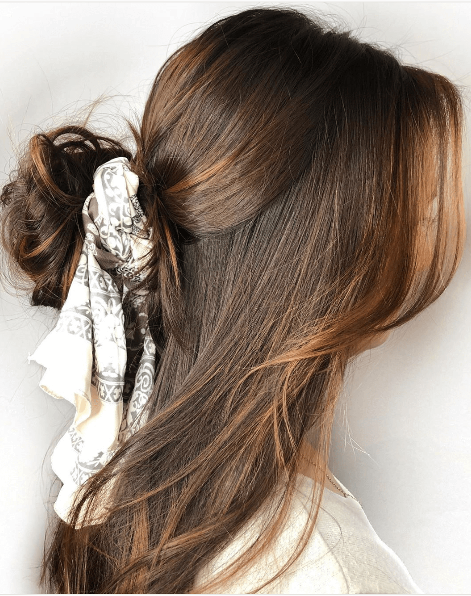 20 Beautiful Hair Scarf Styles 17