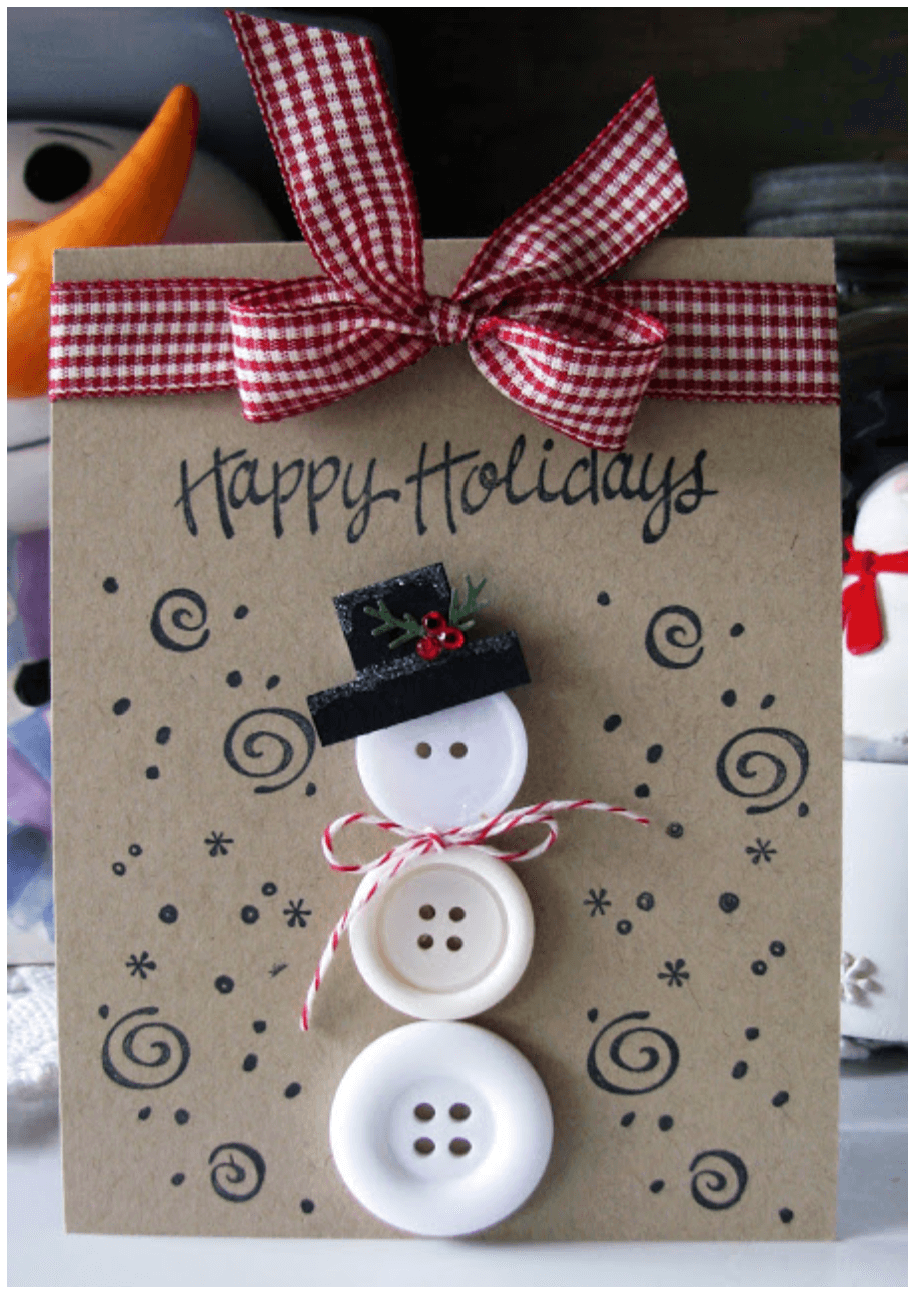 50 DIY Christmas Cards Your Friends & Family Will Love 47 Christmas cards ideas