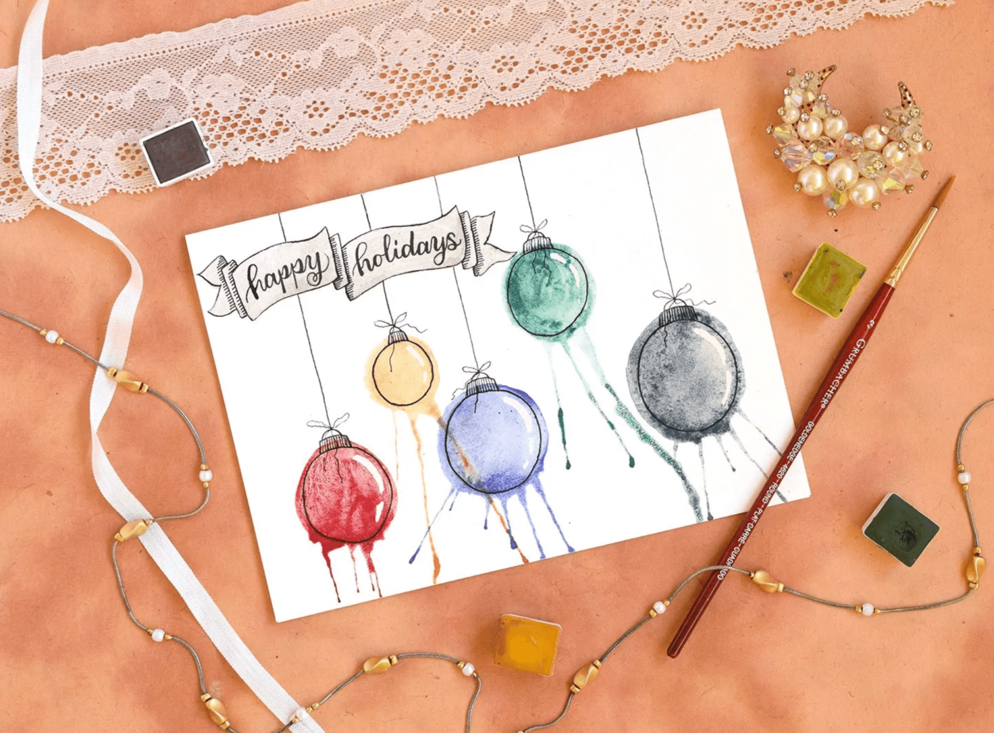 50 DIY Christmas Cards Your Friends & Family Will Love 14 diychristmas card
