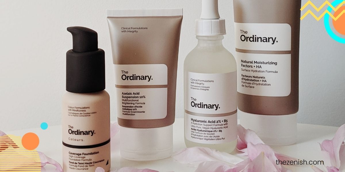 The Ordinary routine for acne prone skin