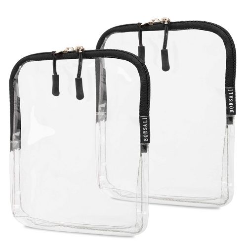 BORSALI Clear Toiletry Bags TSA Approved