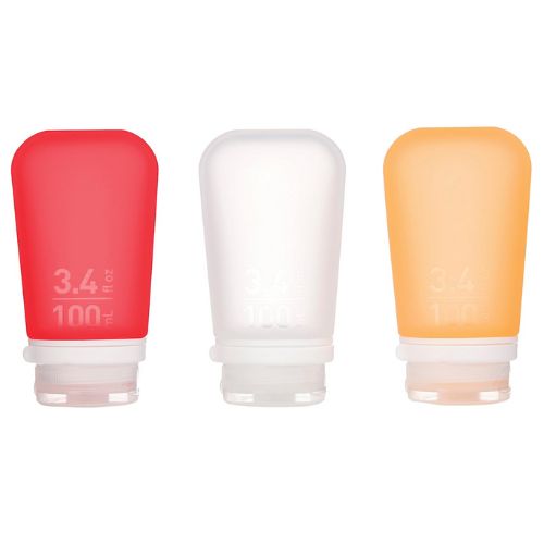 Humangear GoToob Refillable Silicone Travel Size Bottles with Locking Cap