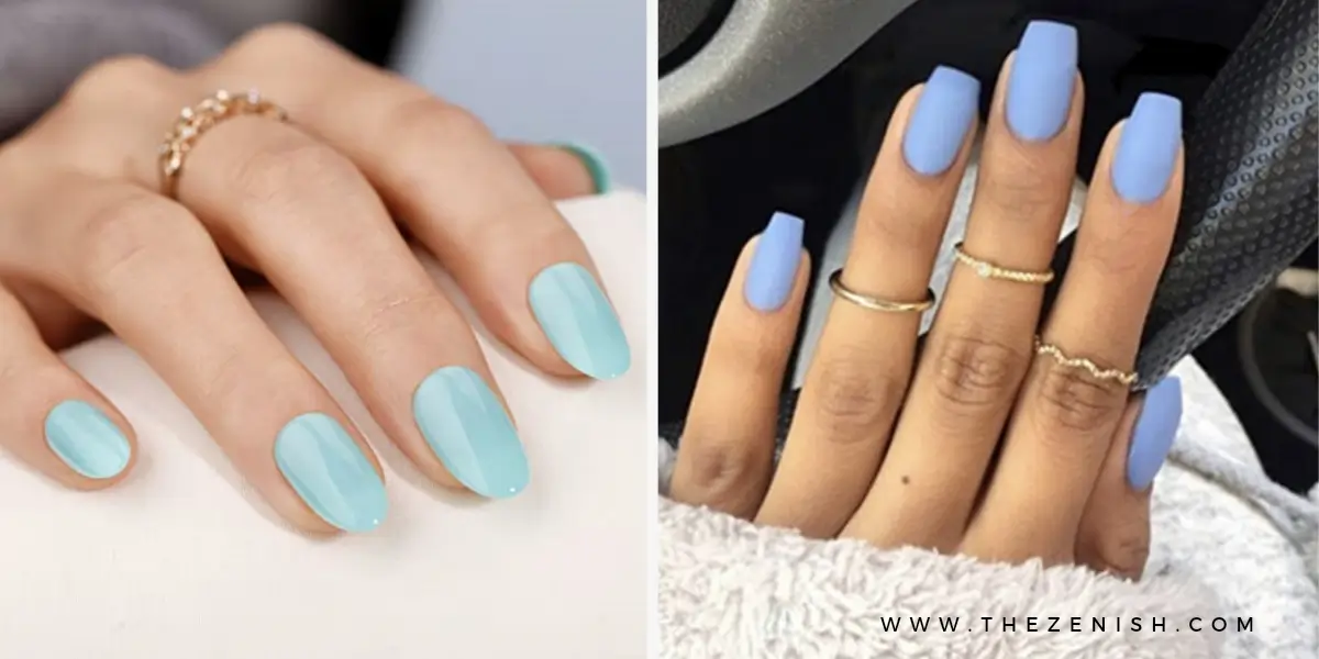 20+ Ridiculously Cute Blue Summer Nails to Try 4 20+ Ridiculously Cute Blue Summer Nails to Try
