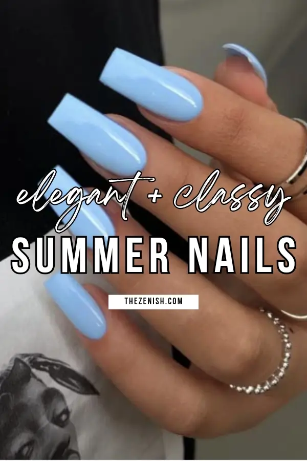 20+ Ridiculously Cute Blue Summer Nails to Try 4 20+ Ridiculously Cute Blue Summer Nails to Try